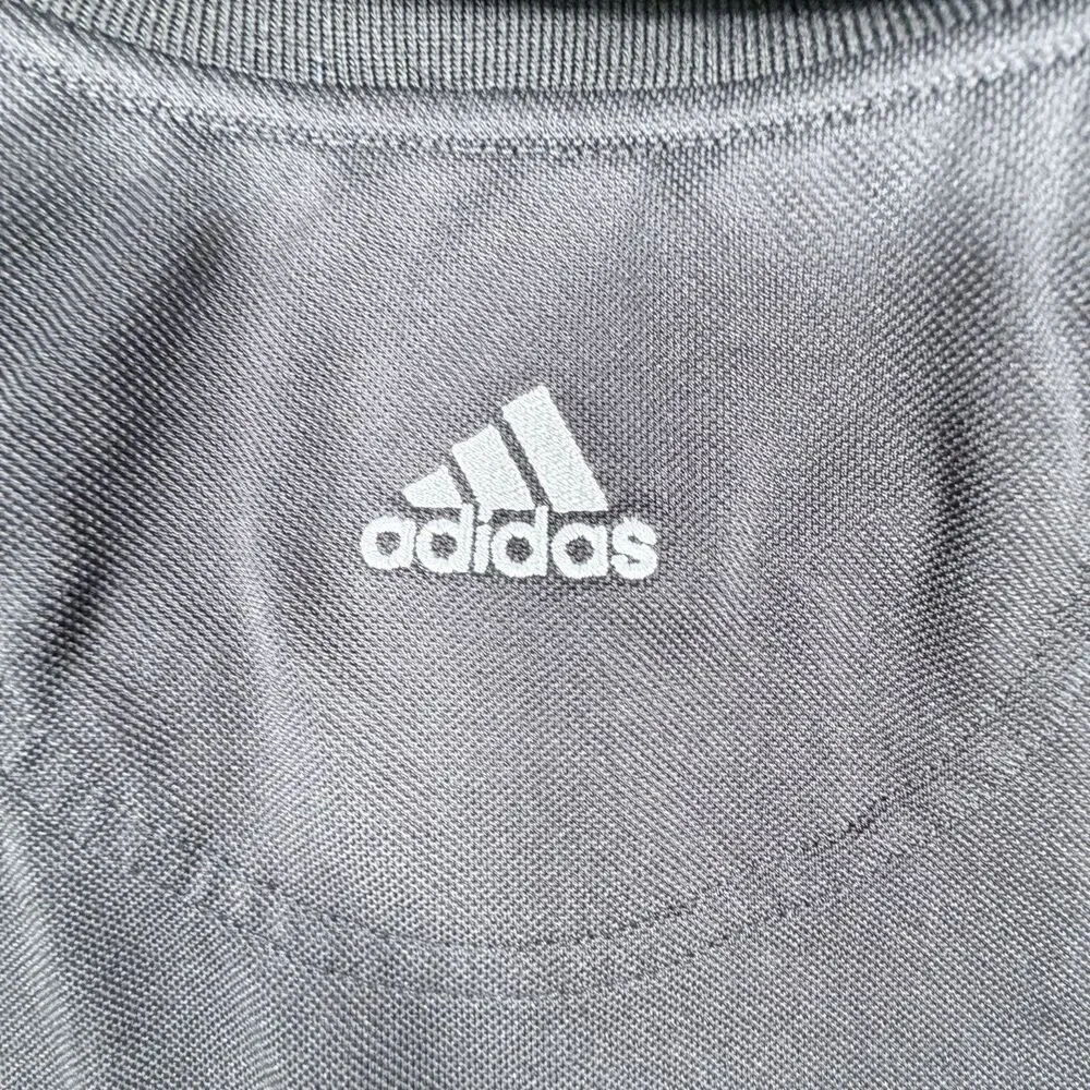 Adidas Men Long Sleeve 1/4 Quarter Button Black XL Casual Athletic Formal Outing